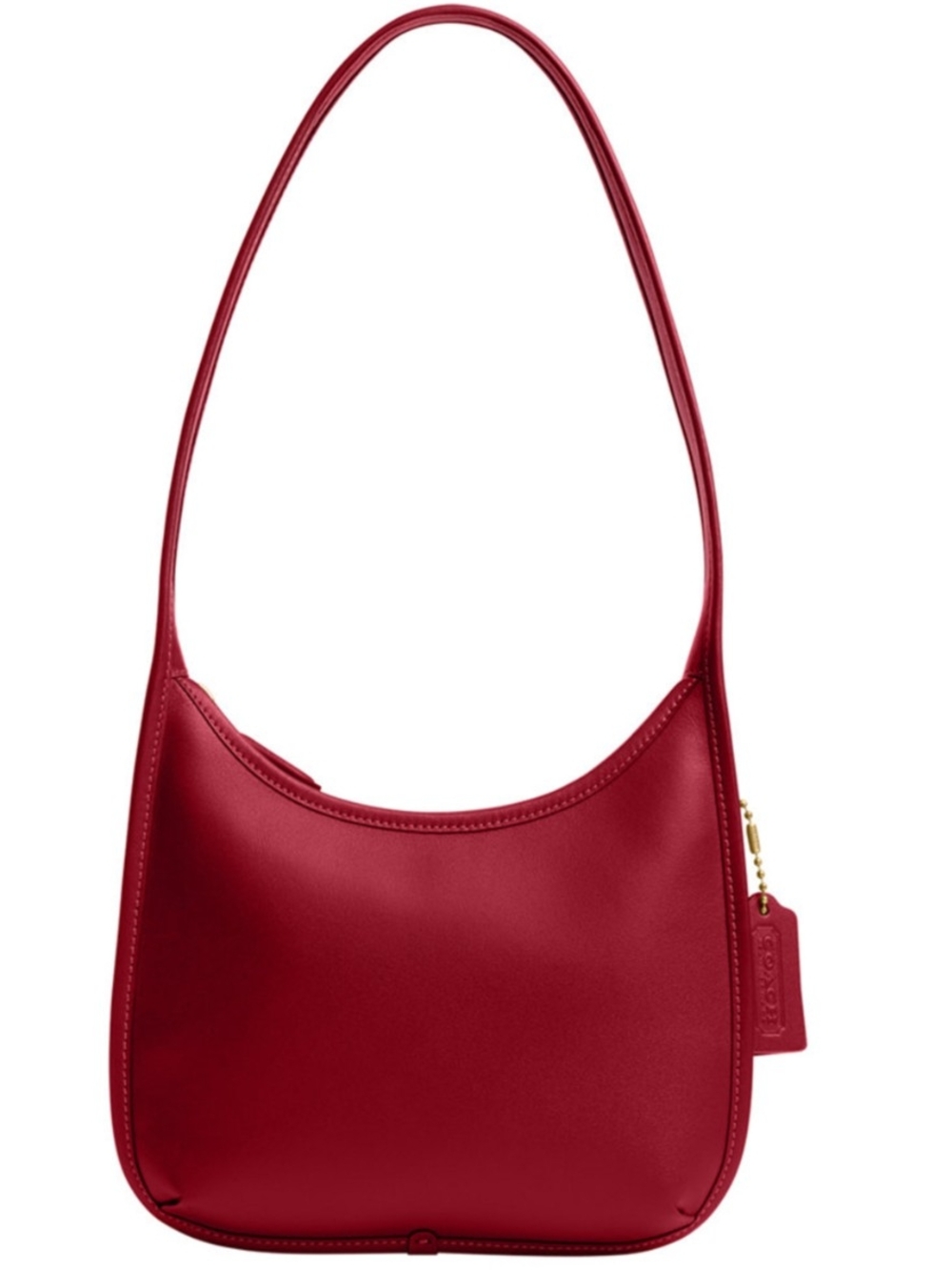 Coach Curve Zip Small Leather Shoulder Bag
